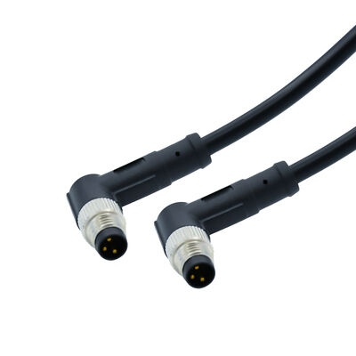 M8 Conector à prova d'água IP67/IP68 3-8 Pin 30-60V para aplicações automotivas e sensores