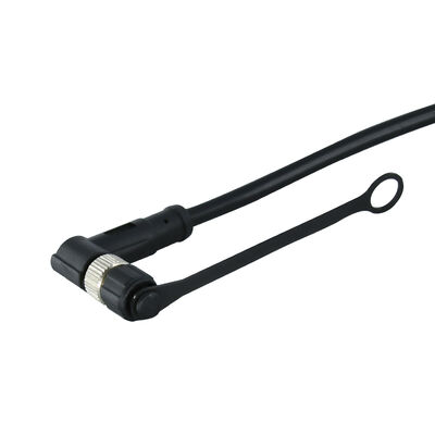 Capa de Poeira para Conector M8 com Corrente para Proteção de Plugue e Soquete Macho e Fêmea, Capa Plástica Preta