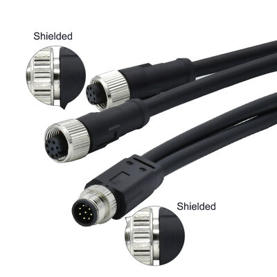 M8 4Pin Conector de Sensor Circular Macho Moldeado Splitter Tipo Y 26AWG x 4C PUR Cable Meet IP67 Para Singnals Automotivos