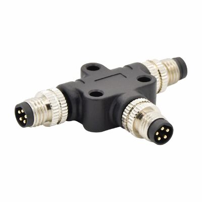 Fornecimento de fábrica M8 conector à prova d'água soquete header tipo T 34568 pinos macho e fêmea header suporte personalizado