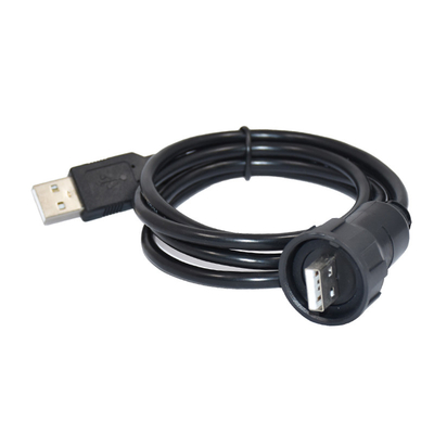 Homem industrial USB 2,0 do conector dos ethernet de Rohs ao cabo fêmea de USB 2,0 do painel