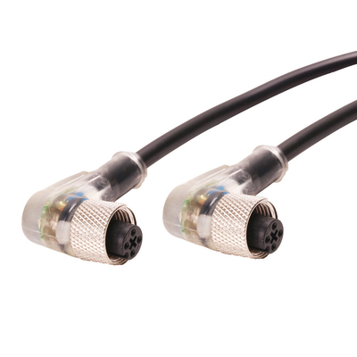 3 4 5 6 8 conector circular do Pin M8, conector de cabo PA66 impermeável IP67