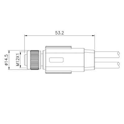 Cabo impermeável de Pin Plug M12 do divisor 5 do conector Y do atuador de sensor IP68