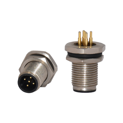 PA reto GF do conjunto de 250V M12 4 Pin Waterproof Connector Plug Cable