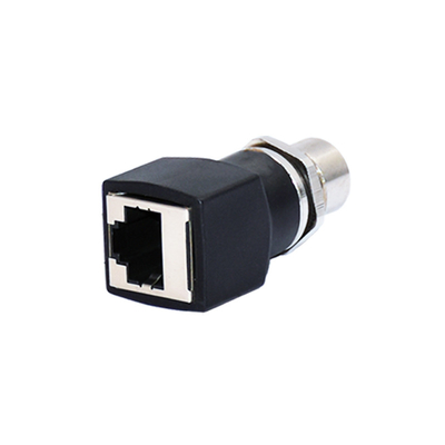 plutônio de 250V M12 que protege ISO RJ45 IP66 fêmea do conector de válvula do solenoide