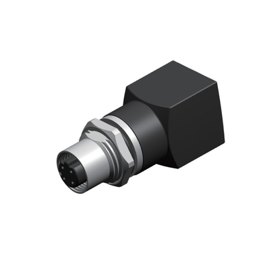 plutônio de 250V M12 que protege ISO RJ45 IP66 fêmea do conector de válvula do solenoide