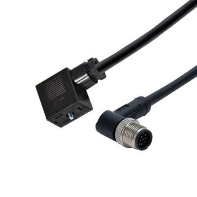 IP65 RUÍDO do conector de válvula do solenoide do B do UL M12 43650 TPU GF
