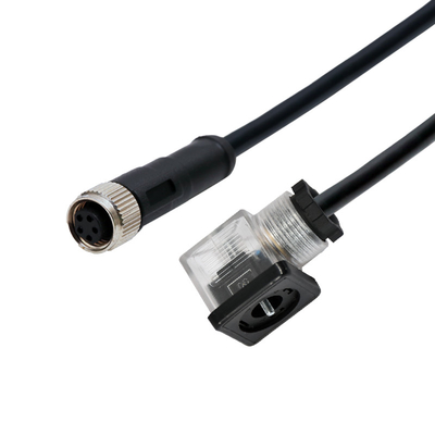 IP65 RUÍDO do conector de válvula do solenoide do B do UL M12 43650 TPU GF
