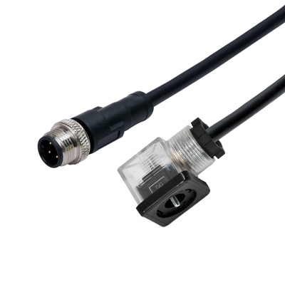IP65 RUÍDO do conector de válvula do solenoide do B do UL M12 43650 TPU GF