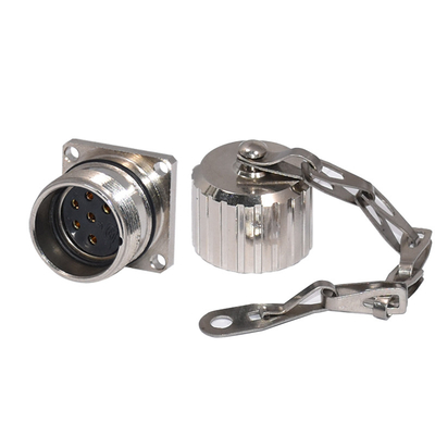 O conector impermeável IP67 de NBR FKM M23 solda o soquete fêmea para a automatização