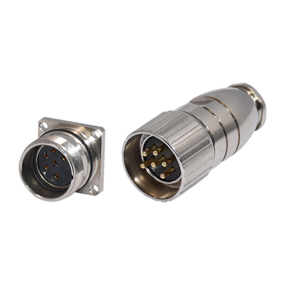 O conector impermeável IP67 de NBR FKM M23 solda o soquete fêmea para a automatização